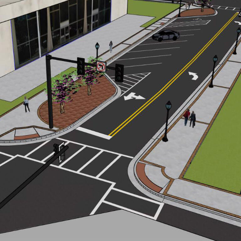 Gainesville Downtown Streetscape Keck & Wood Civil Engineers, Duluth