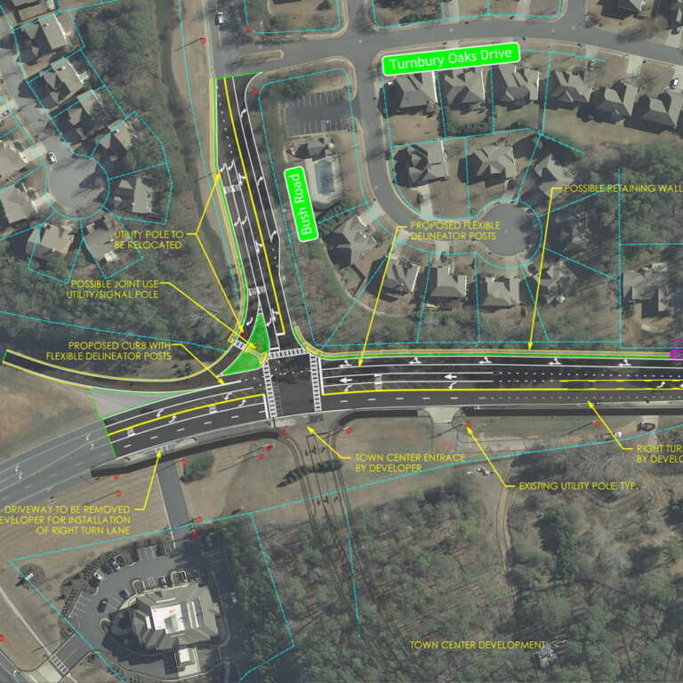 Medlock Bridge Road At Bush Road Intersection Improvements - Keck 