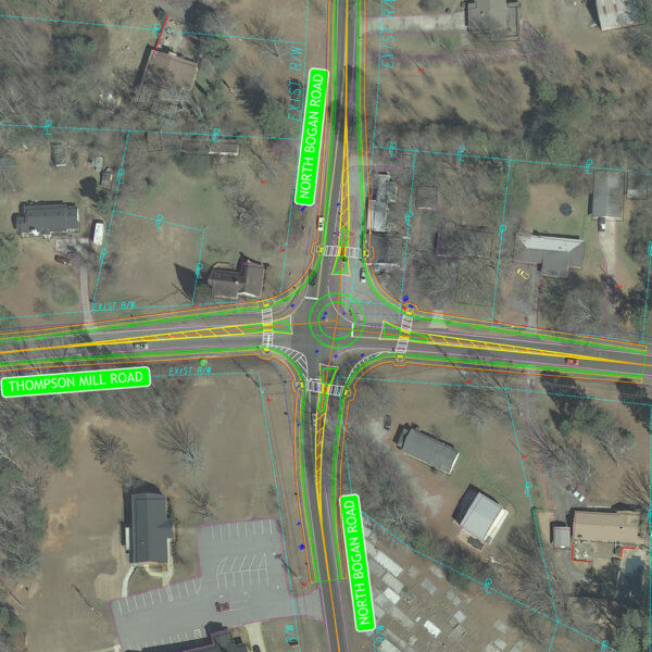 Thompson Mill Road At North Bogan Road Roundabout Improvements - Keck 