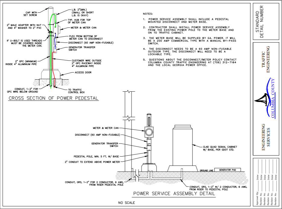 Columbia City, GA Signal Design SR 104