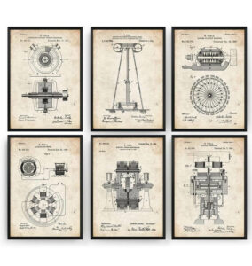 Tesla Patent Prints